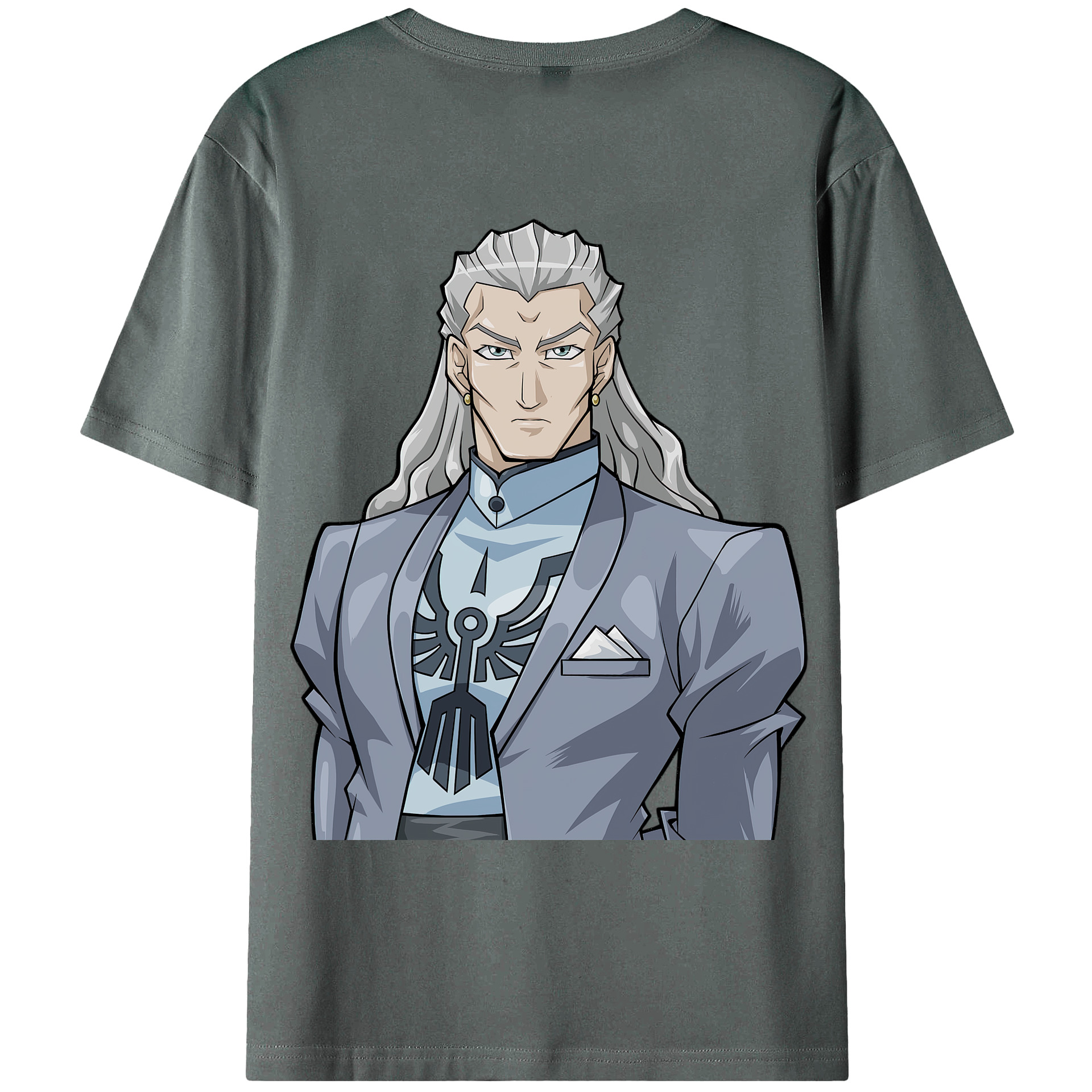 （画像用） 遊☆戯☆王 Yu-Gi-Oh! 綿100％ メンズ半袖Tシャツ（バックプリント） 通気性